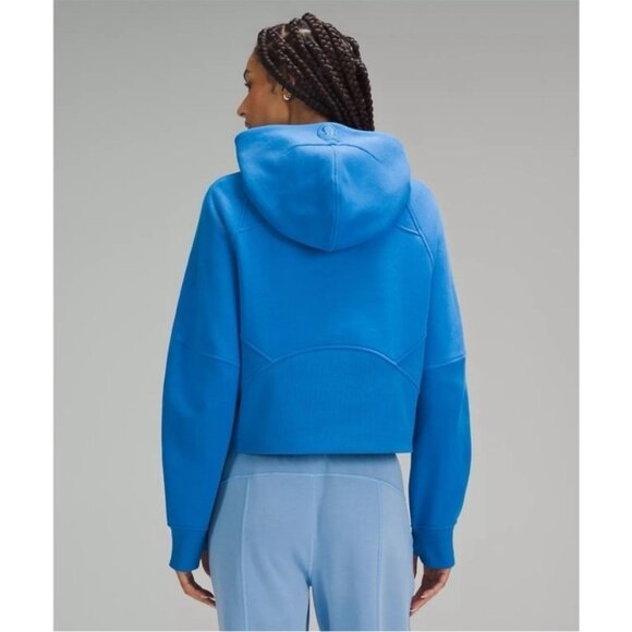 Lululemon NWT Scuba Oversized 1/2 Zip Hoodie Beaming Blue - Picture 3 of 11